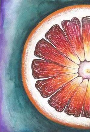 orange fruit painting