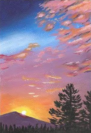 watercolor scenery painting